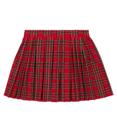 Plaid cotton skirt