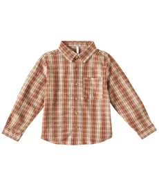 Plaid linen-blend shirt Plaid linen-blend shirt