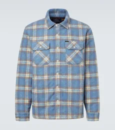Plaid wool-blend flannel shirt Plaid wool-blend flannel shirt