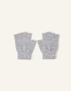 Plain Fingerless Gloves Grey, Size 9x16cm Plain Fingerless Gloves Grey, Size 9x16cm