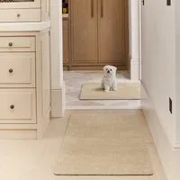 Plain Fleck - Beige Washable Runner