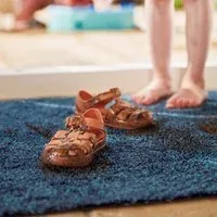 Plain Fleck - Indigo Washable Doormat