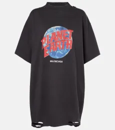 Planet Earth cotton jersey T-shirt