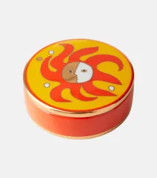 Playa printed porcelain box Playa printed porcelain box