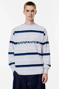Playstation X Stwd Striped T-Shirt - Grey