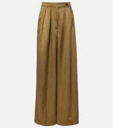 Pleated high-rise wide-leg pants Pleated high-rise wide-leg pants