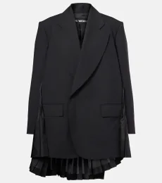 Pleated wool blazer dress Pleated wool blazer dress