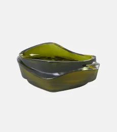 Plex set of 2 crystal decorative trays