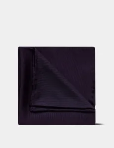 Plum Plain Repp Pocket Square Silk Men's Plum Plain Repp Pocket Square Silk Men's