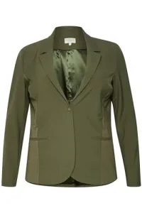 Plus-Size Women's Blazer Long Sleeves Single Button Front Pockets, Grape Leaf
