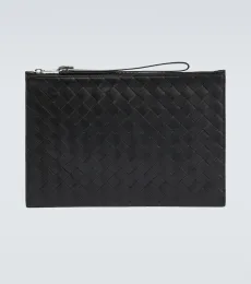 Pochette Large en cuir Intrecciato Pochette Large en cuir Intrecciato