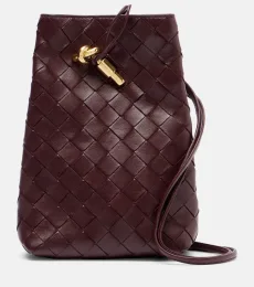 Pochette pour téléphone Andiamo Intrecciato en cuir Pochette pour téléphone Andiamo Intrecciato en cuir