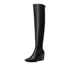Pointed Toe Thigh High Boots Pointed Toe Thigh High Boots