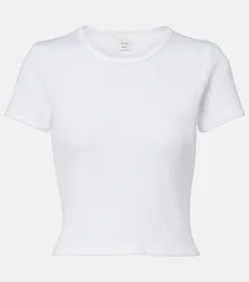 Pointelle cotton crop top Pointelle cotton crop top