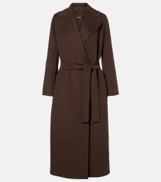 Poldo virgin wool wrap coat
