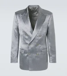 Polka-dot crêpe satin blazer Polka-dot crêpe satin blazer