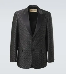 Polka-dot jacquard tuxedo jacket Polka-dot jacquard tuxedo jacket