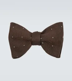 Polka-dot silk bow tie Polka-dot silk bow tie