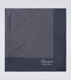 Polka-dot silk pocket square Polka-dot silk pocket square