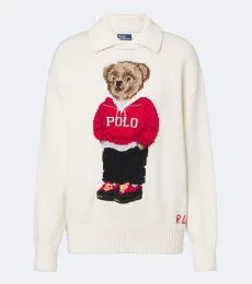 Polo Bear intarsia linen and cotton sweater Polo Bear intarsia linen and cotton sweater