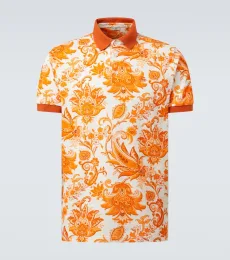 Polo de algodón estampado Polo de algodón estampado