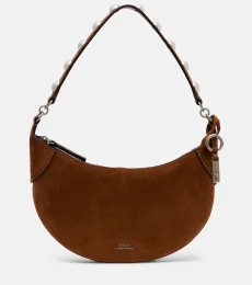 Polo ID Mini studded suede shoulder bag