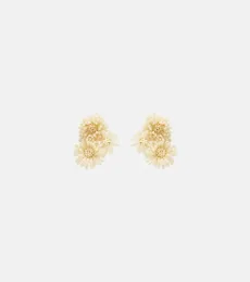 Pompom beaded clip-on earrings Pompom beaded clip-on earrings