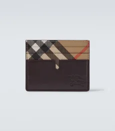 Porte-cartes Burberry Check en cuir Porte-cartes Burberry Check en cuir