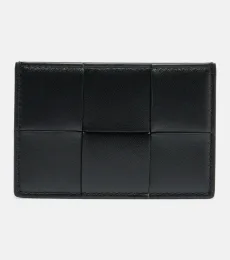 Porte-cartes Cassette Intreccio en cuir Porte-cartes Cassette Intreccio en cuir