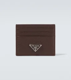 Porte-cartes en cuir à logo Porte-cartes en cuir à logo