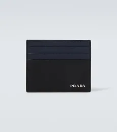 Porte-cartes en cuir Saffiano Porte-cartes en cuir Saffiano