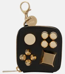 Porte-sac à déjections en cuir à ornements Porte-sac à déjections en cuir à ornements