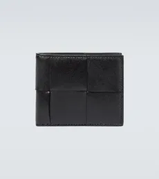 Portefeuille en cuir intrecciato Portefeuille en cuir intrecciato