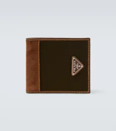 Portefeuille en Re-Nylon et cuir Portefeuille en Re-Nylon et cuir