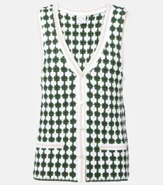 Portobello Watson crochet cotton vest Portobello Watson crochet cotton vest