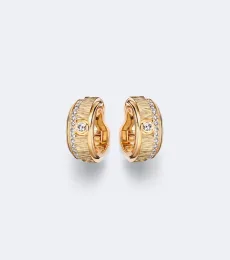 Possession Decor Palace 18kt rose gold hoop earrings with diamonds Possession Decor Palace 18kt rose gold hoop earrings with diamonds