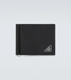 Prada Saffiano metal money clip wallet Prada Saffiano metal money clip wallet