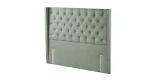 Premium Alcott Headboard - Herringbone Sky, Small Double Premium Alcott Headboard - Herringbone Sky, Small Double