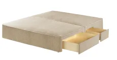 Premium Divan Base - Herringbone Cotton, + Continental Drawers, Emperor