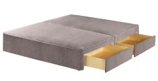 Premium Divan Base - Herringbone Lilac, Drawers, Super King