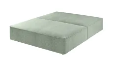 Premium Divan Base - Herringbone Sky, No Drawers, Small Double