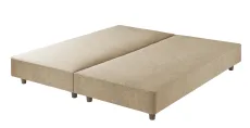 Premium Shallow Divan Base, King - Herringbone Cotton