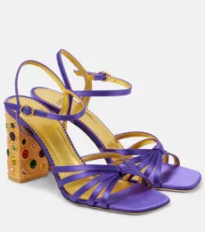 Preshoes 90 embellished satin sandals Preshoes 90 embellished satin sandals