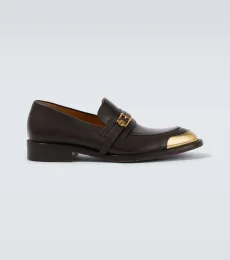 Primo Medusa leather loafers Primo Medusa leather loafers