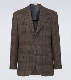 Prince of Wales check cashmere blazer Prince of Wales check cashmere blazer