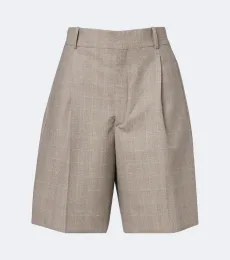 Prince of Wales check wool Bermuda shorts Prince of Wales check wool Bermuda shorts