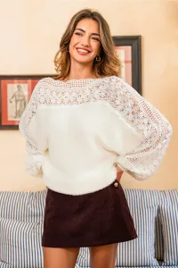 Princess Charming White Sweater - M Princess Charming White Sweater - M