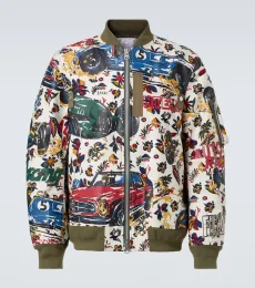 Printed cotton bomber jacket Printed cotton bomber jacket