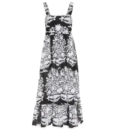 Printed cotton voile midi dress Printed cotton voile midi dress
