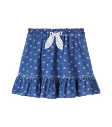 Printed denim skirt Printed denim skirt